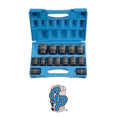 Cool Kitchen 3/4" Drive 14 Pieces Sae Impact Socket Set, 14PK CO285934